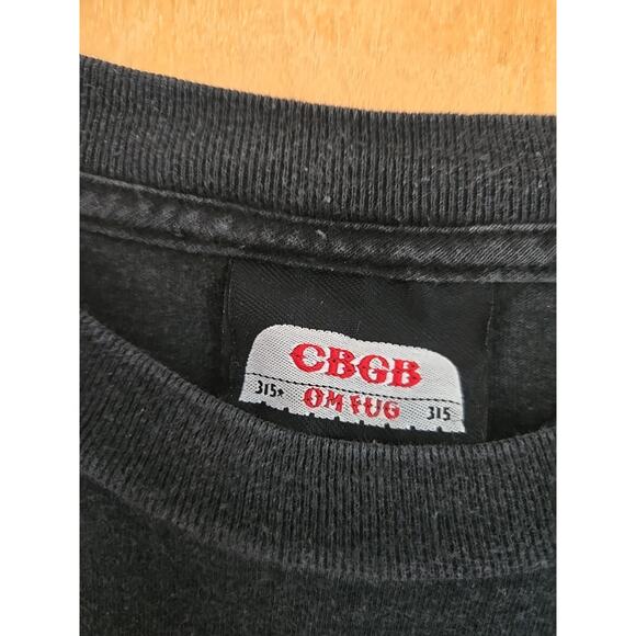 VINTAGE CBGB T Shirt XL Black OMFUG Underground NYC Grunge Punk Rock 90s Y2K - Picture 4 of 5